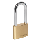 Brass Body Padlock Long Shackle 50mm PL102L