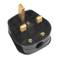 13A Rewirable Plug - Black PL13/320S