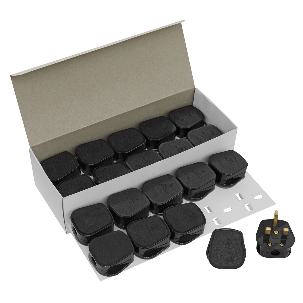 13A Plug, Black - Pack of 20 PL13/320