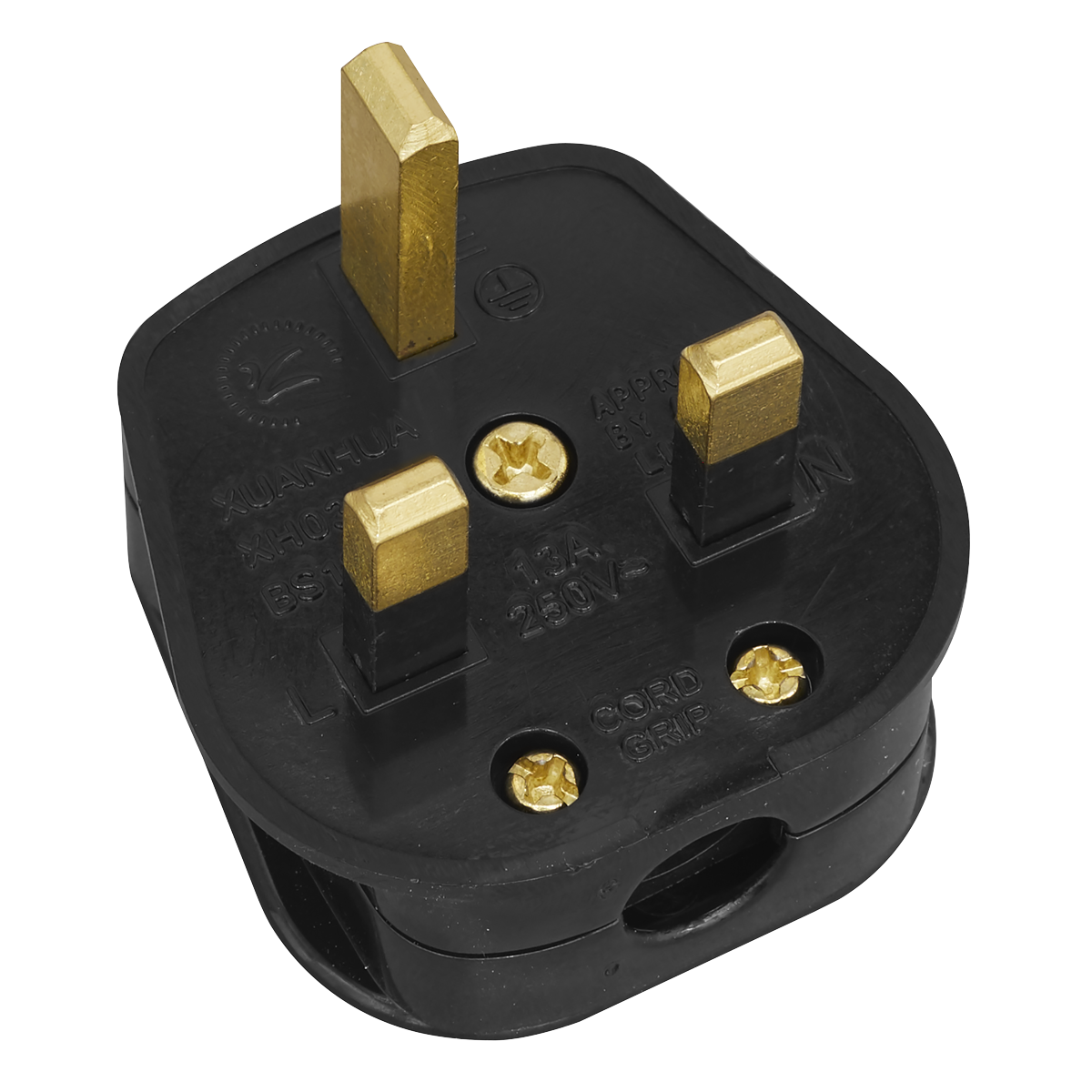13A Rewirable Plug - Black - Pack of 20 PL13/320