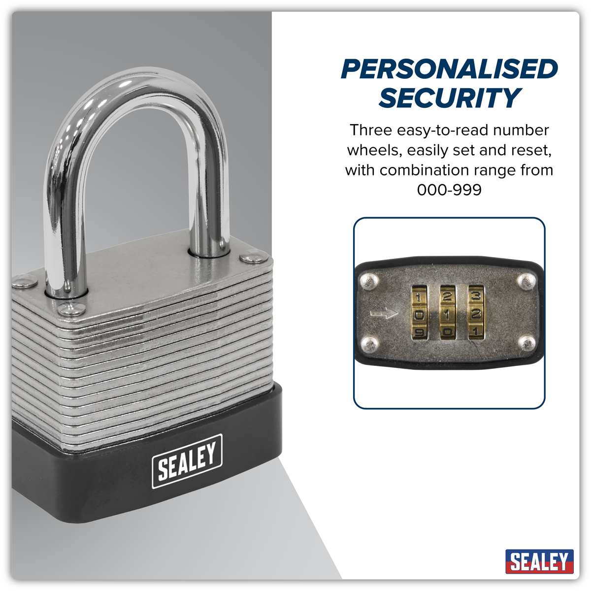 Steel Body Combination Padlock 40mm PL301C