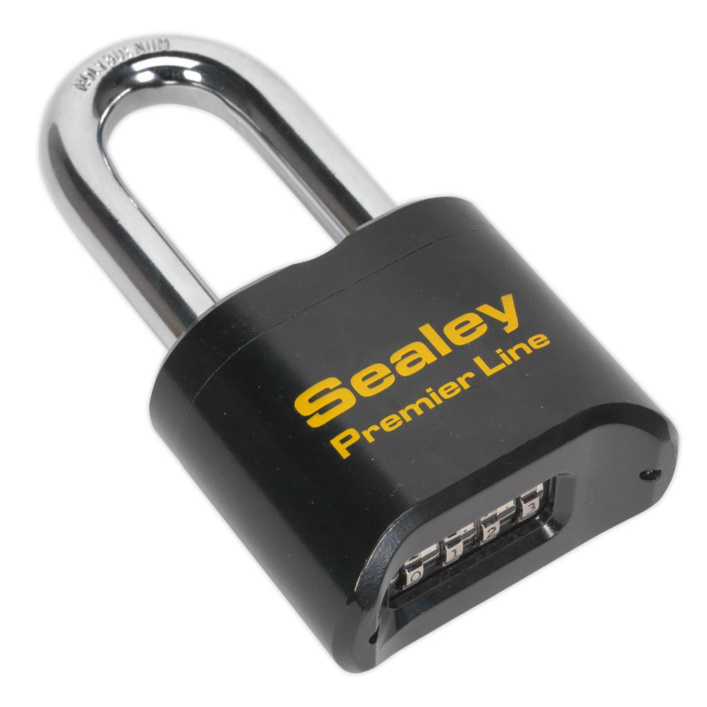 Steel Body Combination Padlock Long Shackle 62mm PL603L
