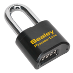 Steel Body Combination Padlock Long Shackle 62mm PL603L