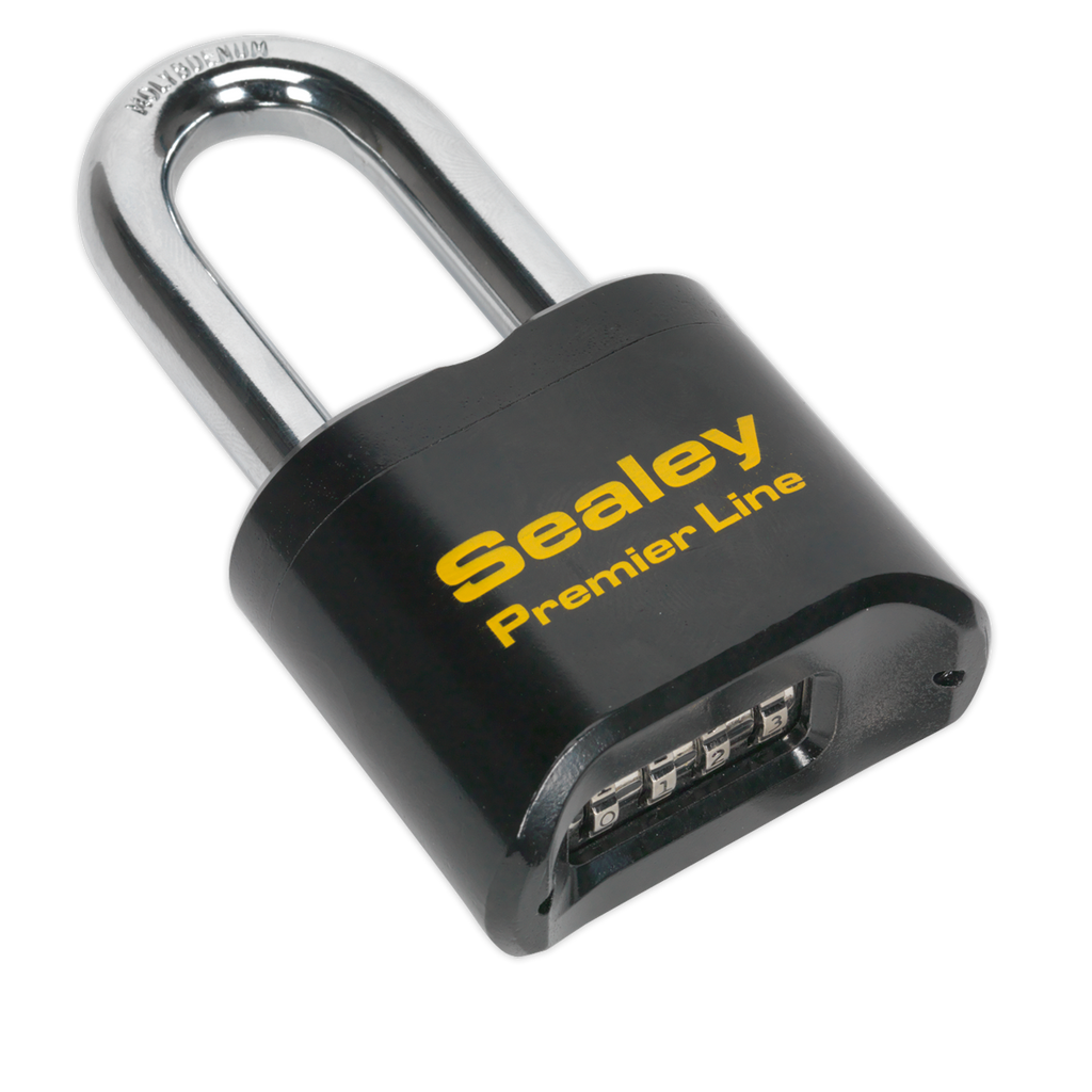 Steel Body Combination Padlock Long Shackle 62mm PL603L