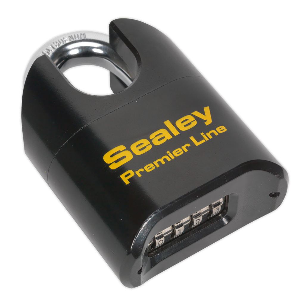 Steel Body Combination Padlock Shrouded Shackle 62mm PL603S