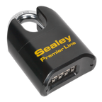 Steel Body Combination Padlock Shrouded Shackle 62mm PL603S
