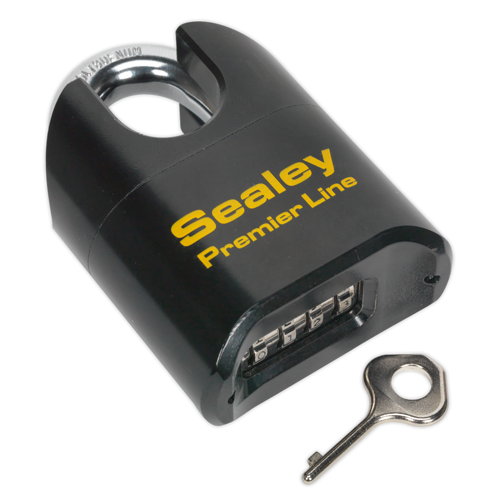 Steel Body Combination Padlock Shrouded Shackle 62mm PL603S