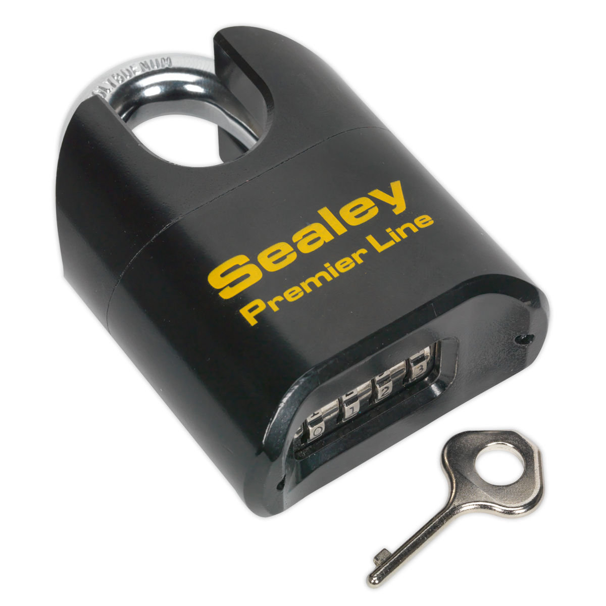 Steel Body Combination Padlock Shrouded Shackle 62mm PL603S