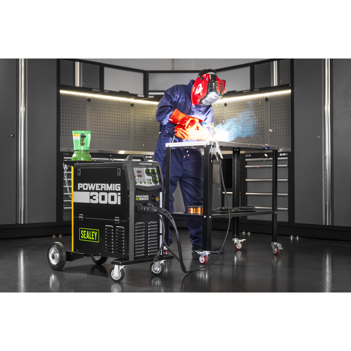 300A Professional Gas/Gasless MIG/TIG/MMA Inverter Welder 400V 3ph POWERMIG300i
