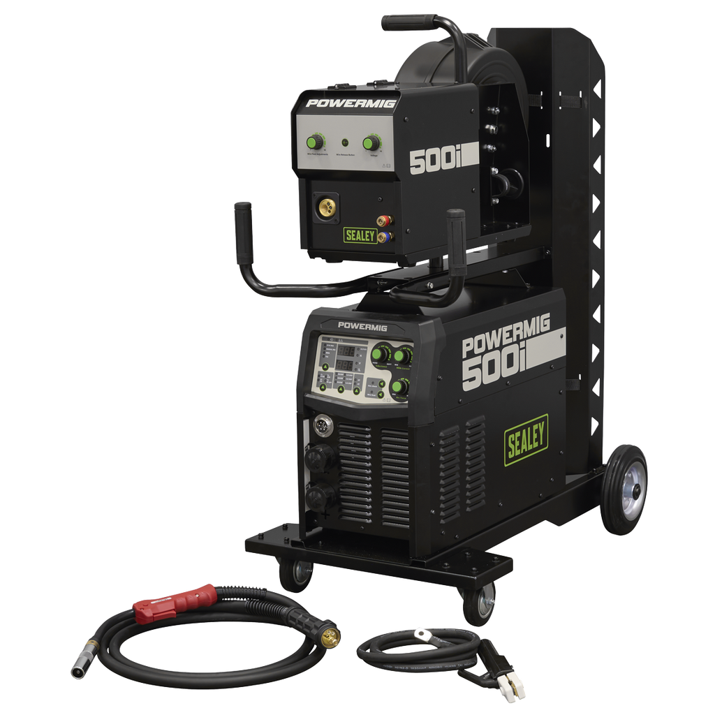 500A Professional Gas/Gasless MIG/TIG/MMA Inverter Welder With Portable Wire Feeder 400V/3ph POWERMIG500i