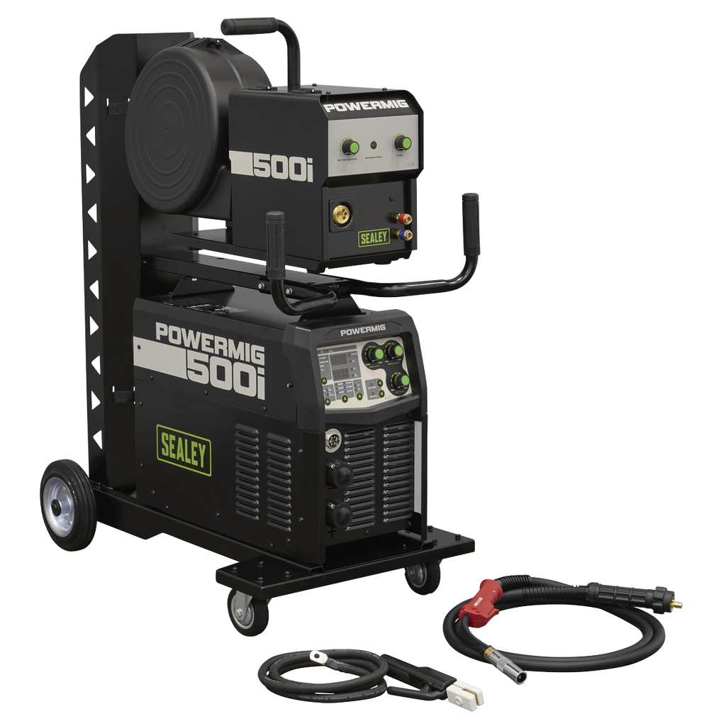 500A Professional Gas/Gasless MIG/TIG/MMA Inverter Welder With Portable Wire Feeder 400V/3ph POWERMIG500i