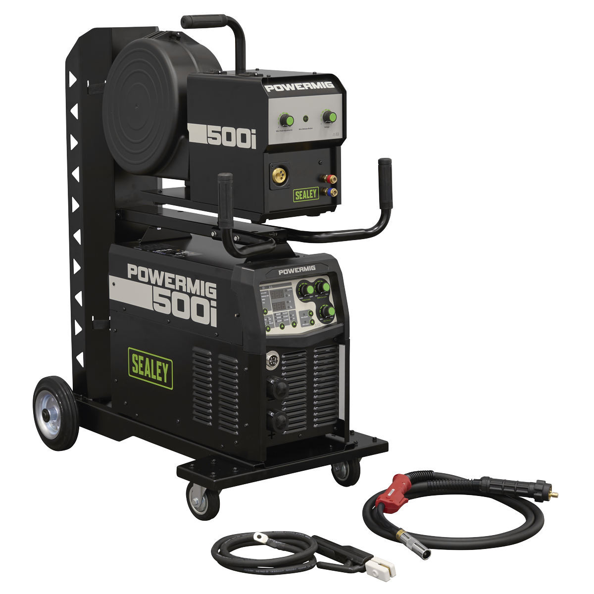 500A Professional Gas/Gasless MIG/TIG/MMA Inverter Welder With Portable Wire Feeder 400V/3ph POWERMIG500i