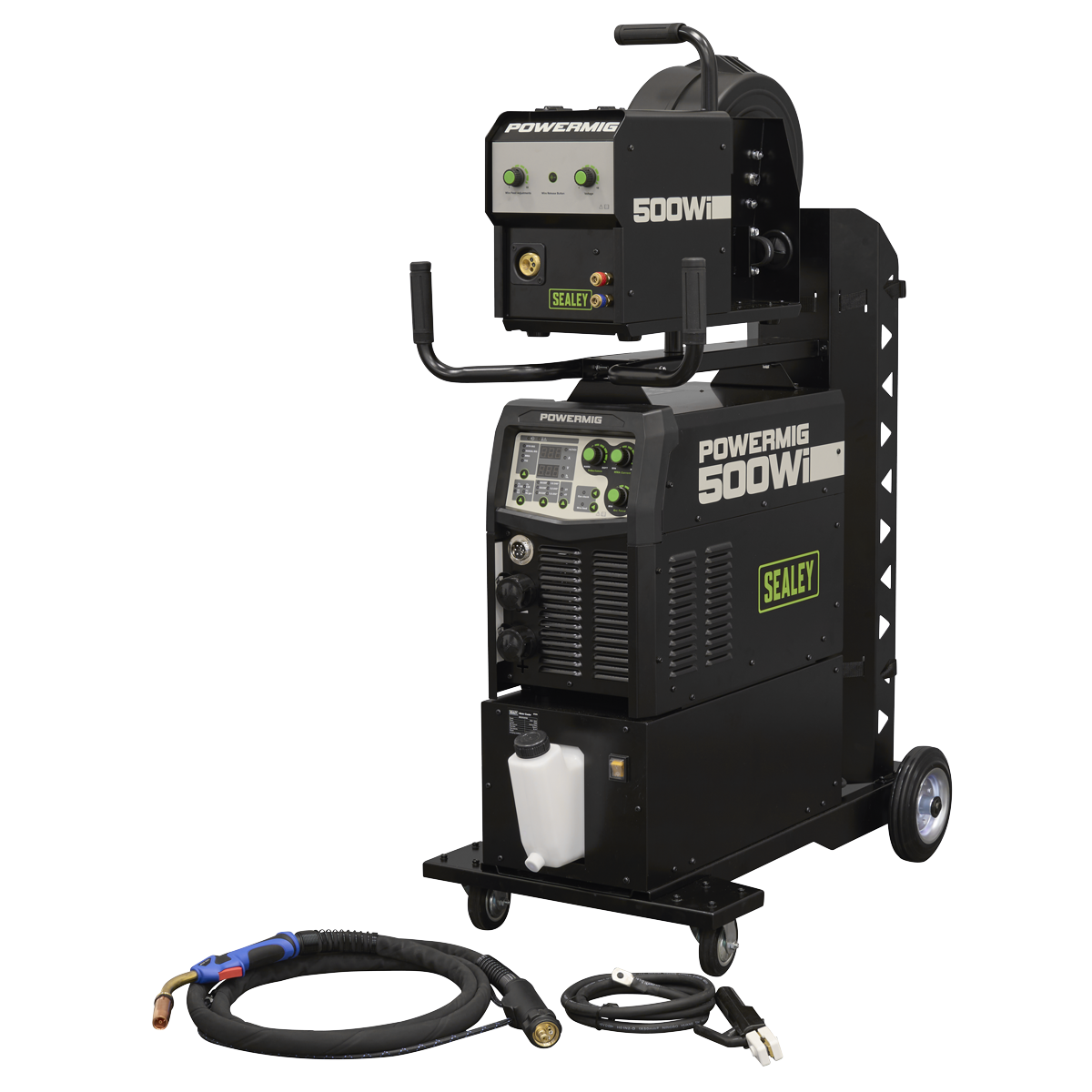 500A Professional Gas/Gasless MIG/TIG/MMA Inverter Welder with Portable Wire Feeder & Water Cooler 400V 3ph POWERMIG500Wi