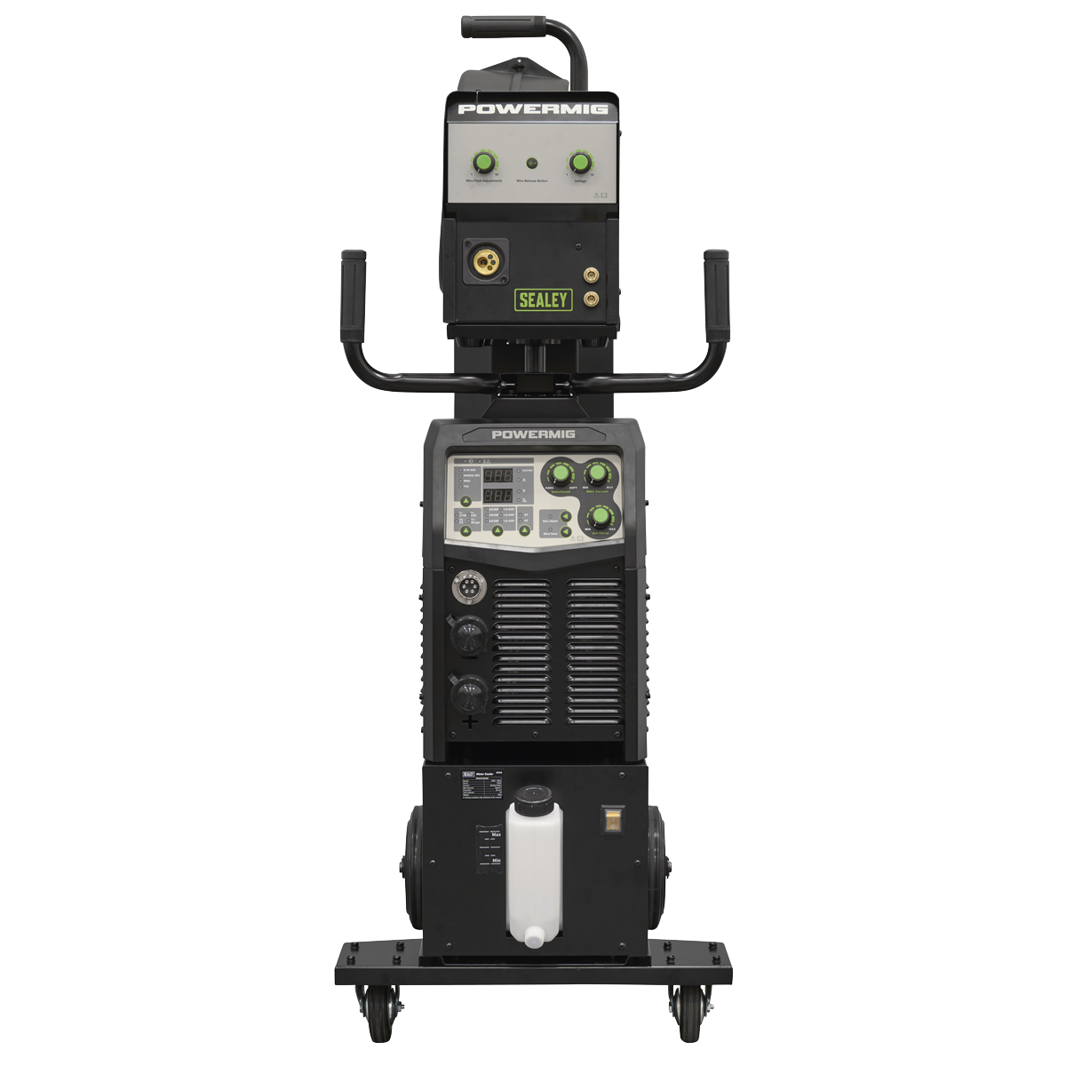 500A Professional Gas/Gasless MIG/TIG/MMA Inverter Welder with Portable Wire Feeder & Water Cooler 400V 3ph POWERMIG500Wi