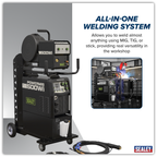 500A Professional Gas/Gasless MIG/TIG/MMA Inverter Welder with Portable Wire Feeder & Water Cooler 400V 3ph POWERMIG500Wi