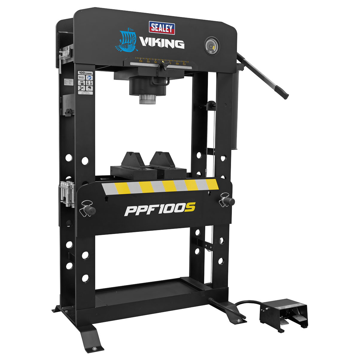 Floor Type Air/Hydraulic Press with Sliding Ram & Foot Pedal 100 Tonne PPF100S