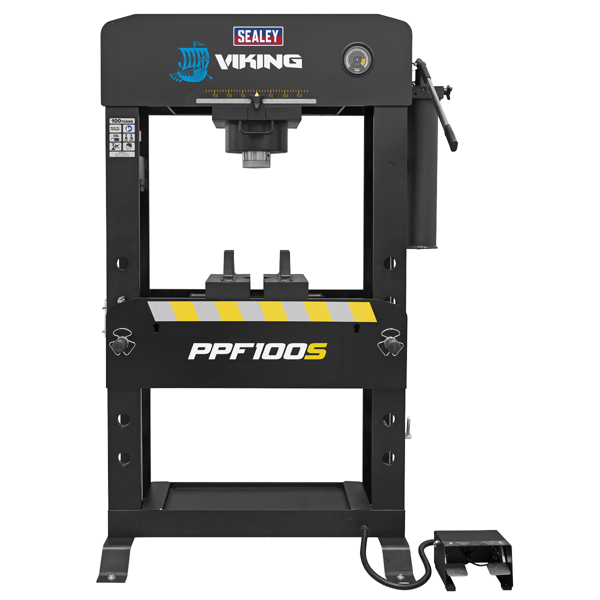 Floor Type Air/Hydraulic Press with Sliding Ram & Foot Pedal 100 Tonne PPF100S