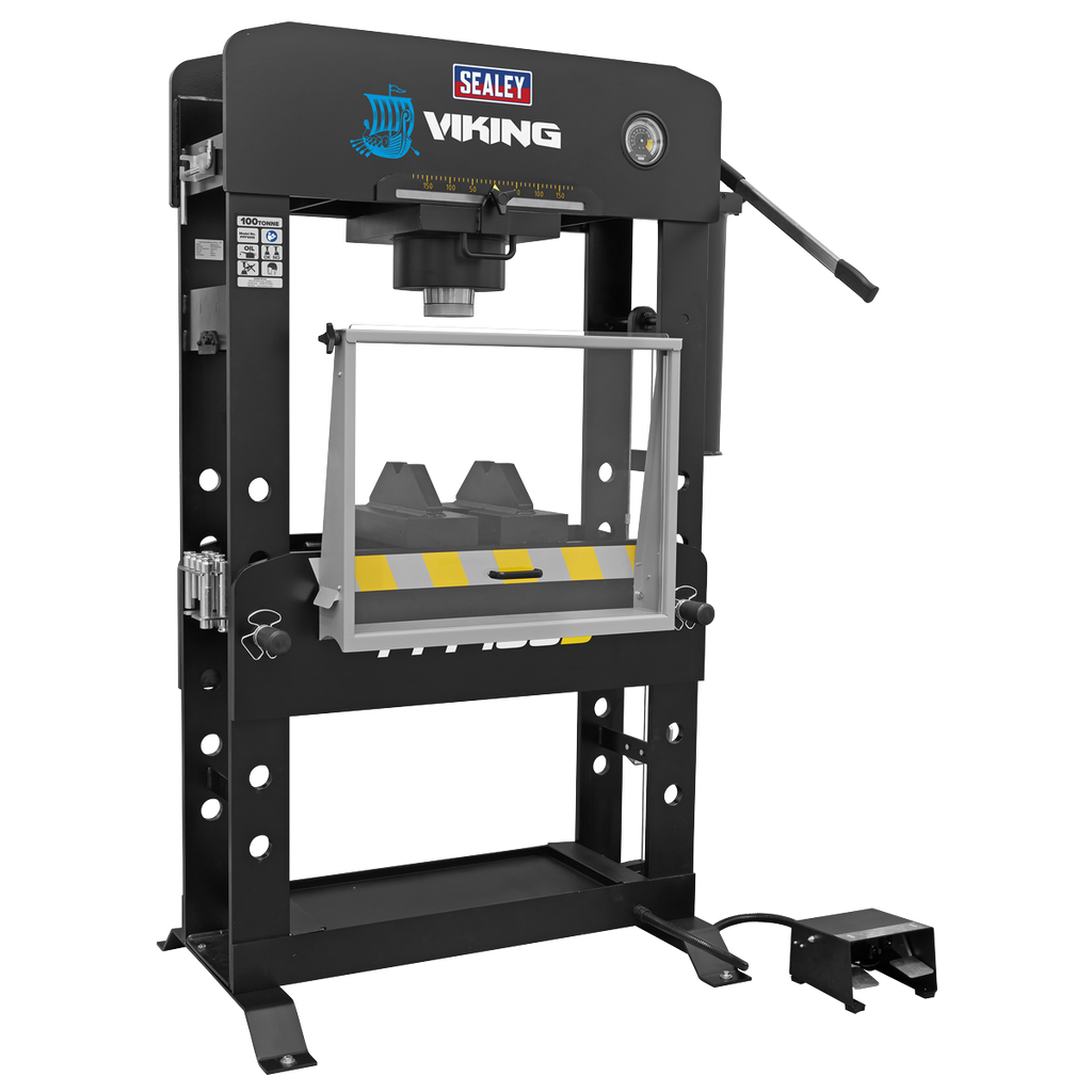 Floor Type Air/Hydraulic Press with Sliding Ram & Foot Pedal 100 Tonne PPF100S