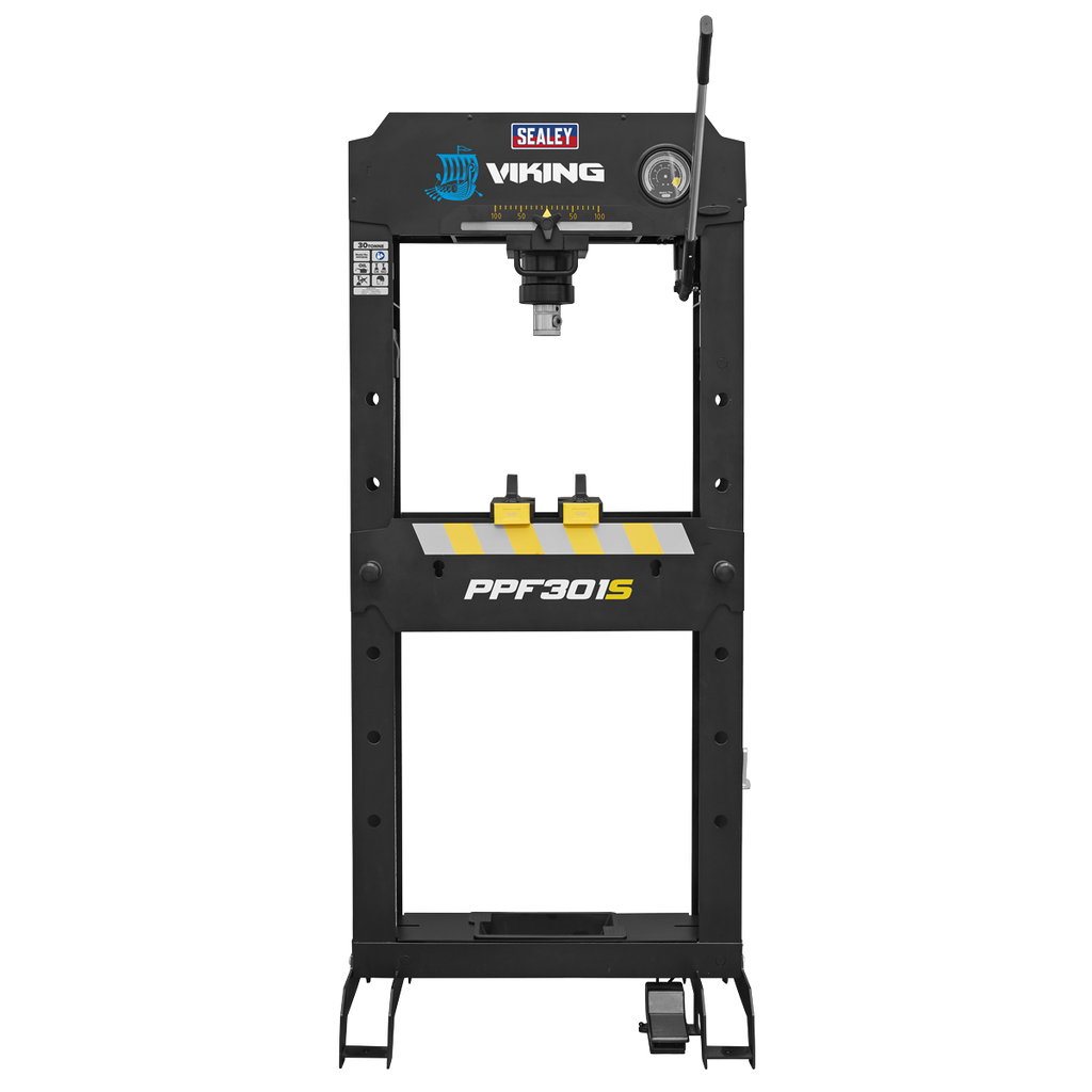 Floor Type Air/Hydraulic Press with Sliding Ram and Foot Pedal 30 Tonne PPF301S
