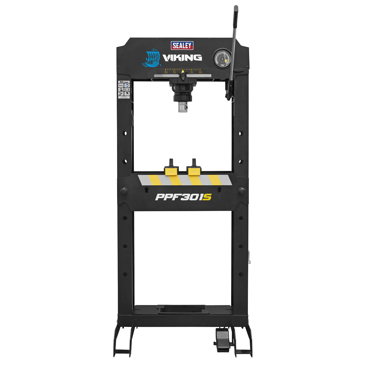 Floor Type Air/Hydraulic Press with Sliding Ram and Foot Pedal 30 Tonne PPF301S
