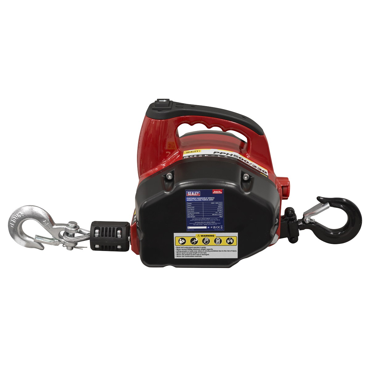 Portable Handheld Winch 500kg Pulling Force 230V PPH500/230