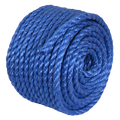 Polypropylene Split Film Twisted Rope 10mm x 30m, Blue PR1030