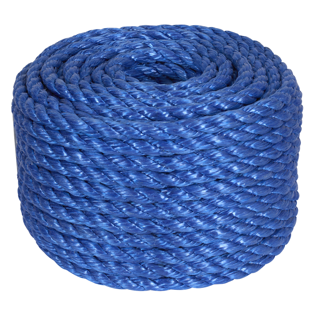 Polypropylene Split Film Twisted Rope 10mm x 30m, Blue PR1030