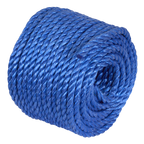 Polypropylene Split Film Twisted Rope 8mm x 30m, Blue PR830