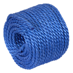 Polypropylene Split Film Twisted Rope 8mm x 30m, Blue PR830