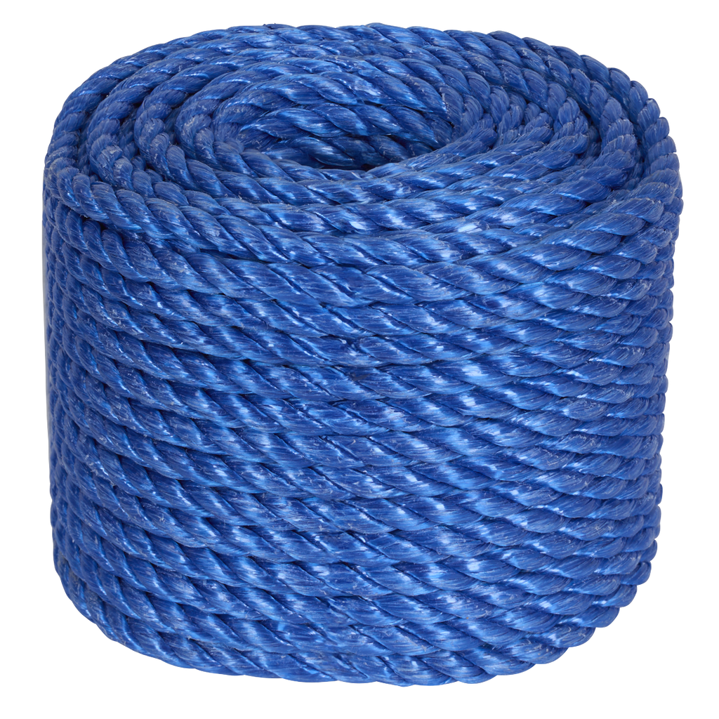 Polypropylene Split Film Twisted Rope 8mm x 30m, Blue PR830
