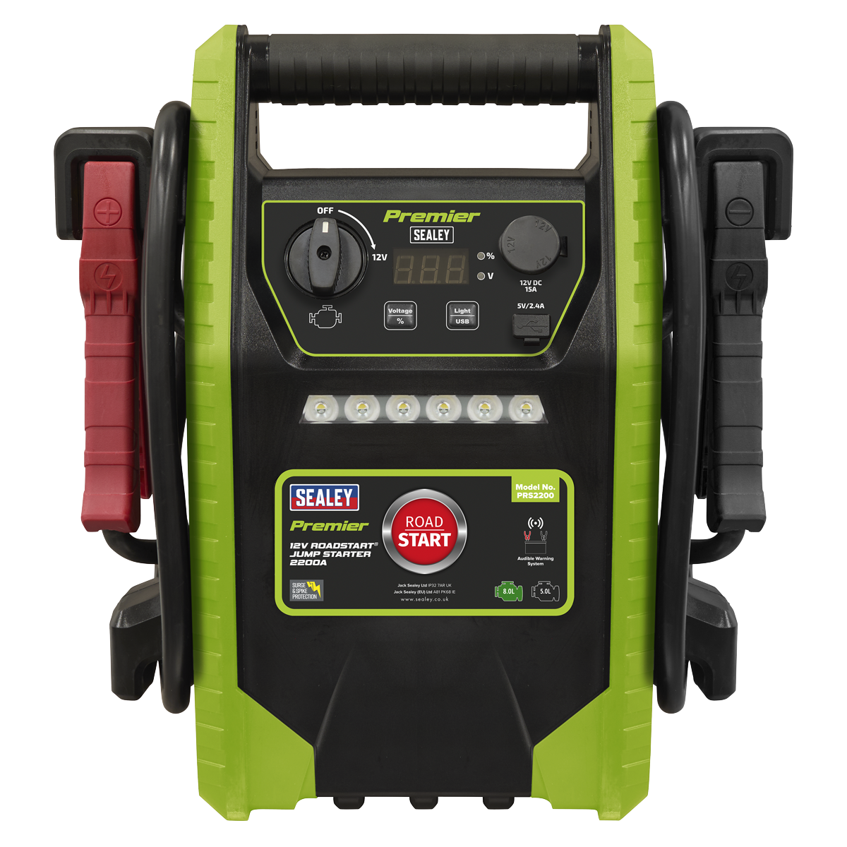 12V Jump Starter 2200 Peak Amps PRS2200