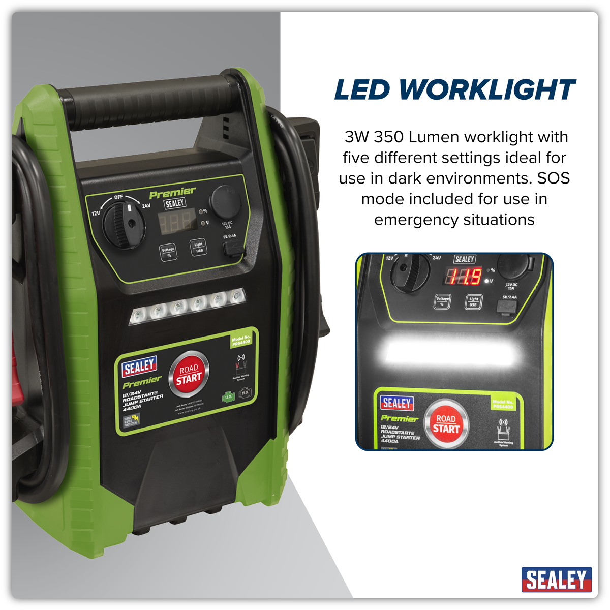 12/24V Jump Starter 4400 Peak Amps PRS4400