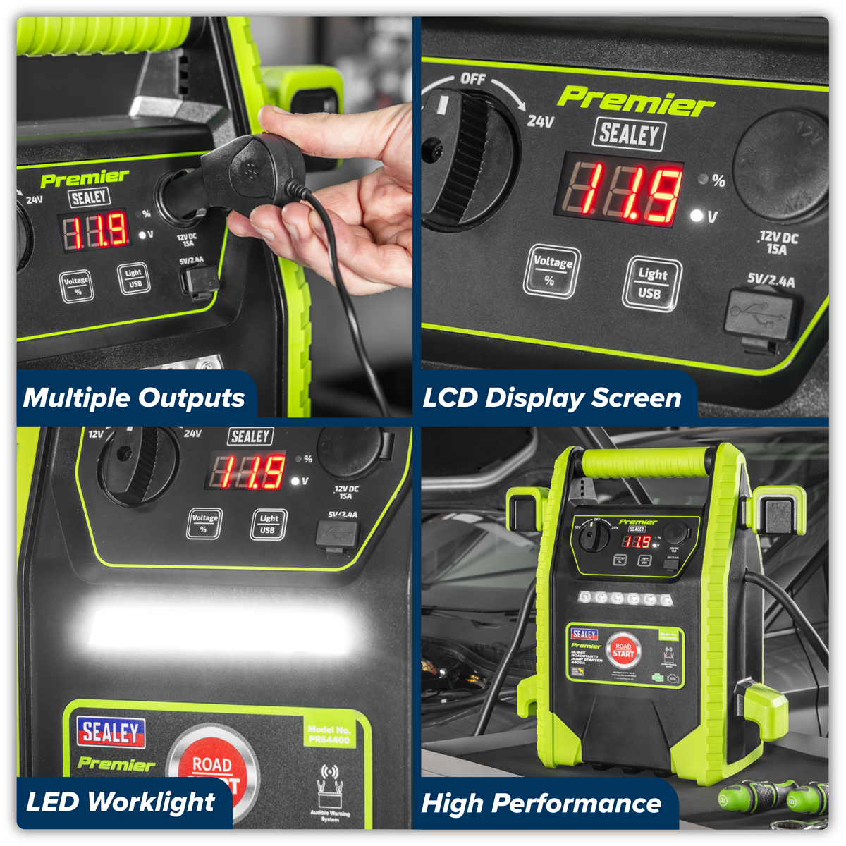 12/24V Jump Starter 4400 Peak Amps PRS4400