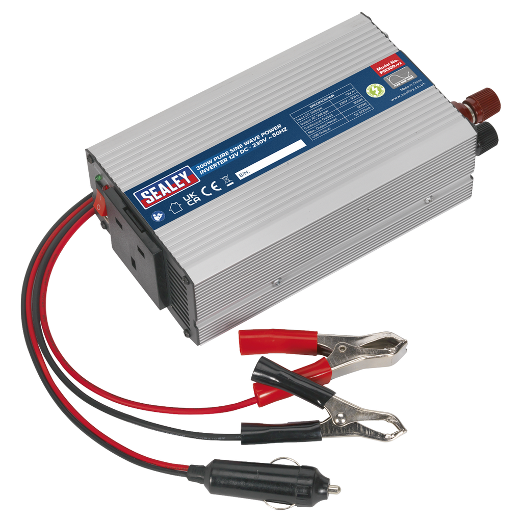 Pure Sine Wave Power Inverter 300W 12V PSI300