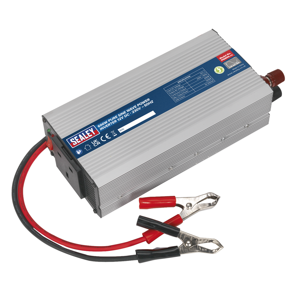 Pure Sine Wave Power Inverter 600W 12V PSI600