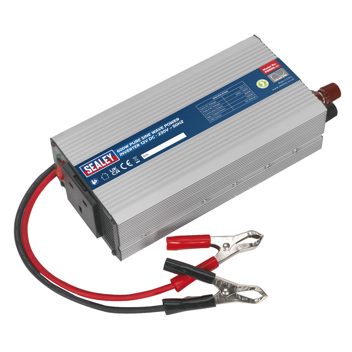 Pure Sine Wave Power Inverter 600W 12V PSI600