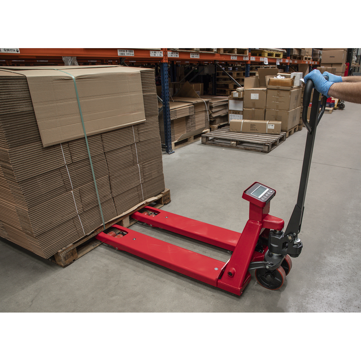 Pallet Truck with Scales 1150 x 555mm 2000kg Capacity PT1150SC
