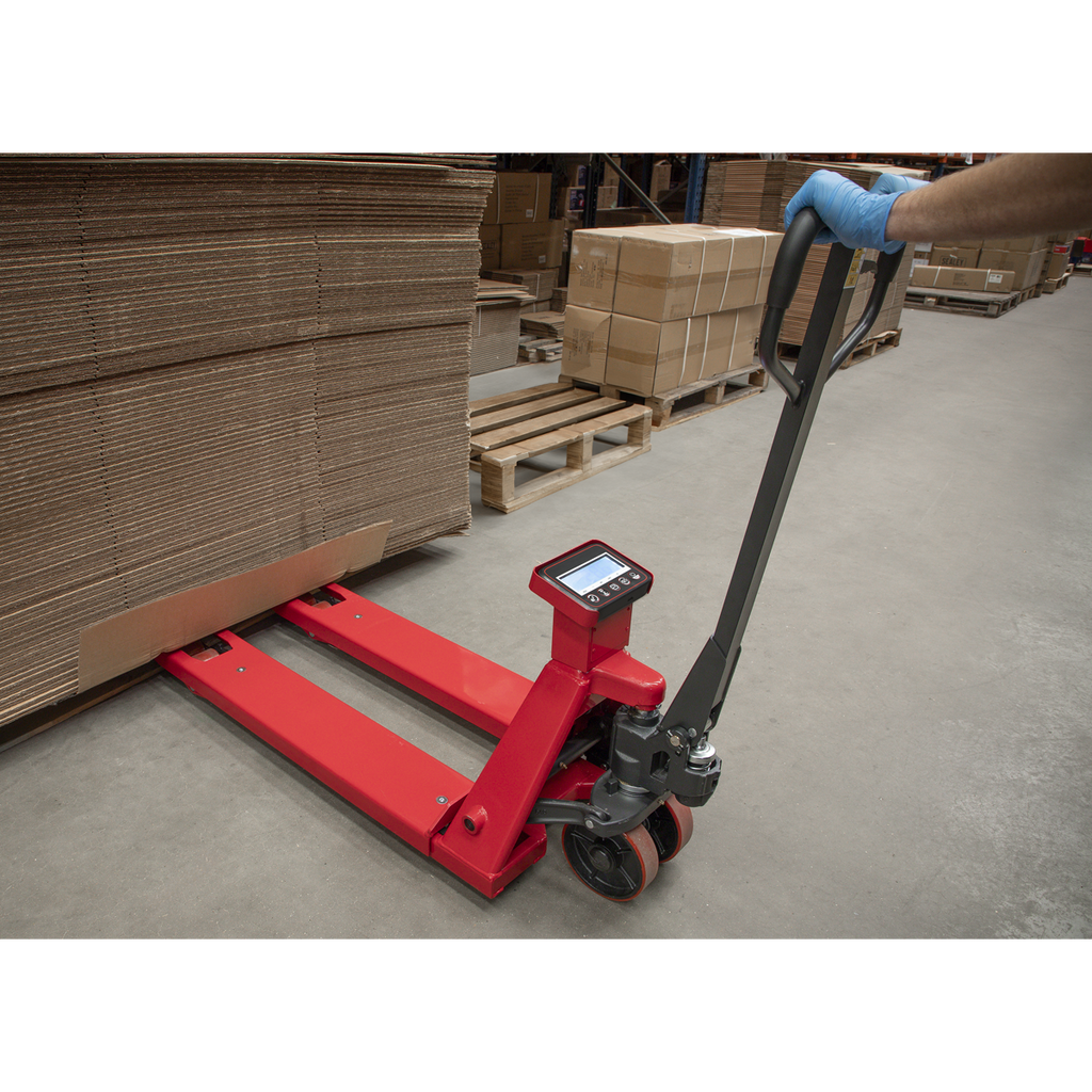 Pallet Truck with Scales 1150 x 555mm 2000kg Capacity PT1150SC