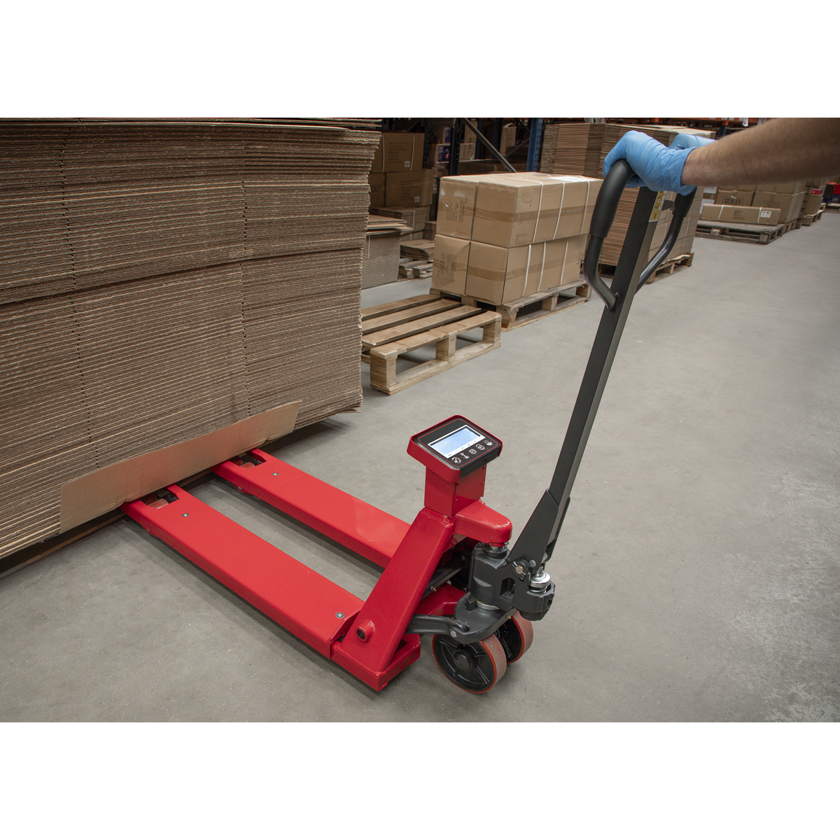 Pallet Truck with Scales 1150 x 555mm 2000kg Capacity PT1150SC