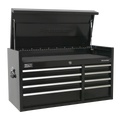 Heavy-Duty Extra-Wide Topchest 8 Drawer 1040mm - Black PTB104008