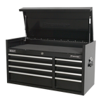 Heavy-Duty Extra-Wide Topchest 8 Drawer 1040mm - Black PTB104008