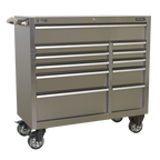 Heavy-Duty Extra-Wide Rollcab 11 Drawer 1055mm - Stainless Steel PTB105511SS