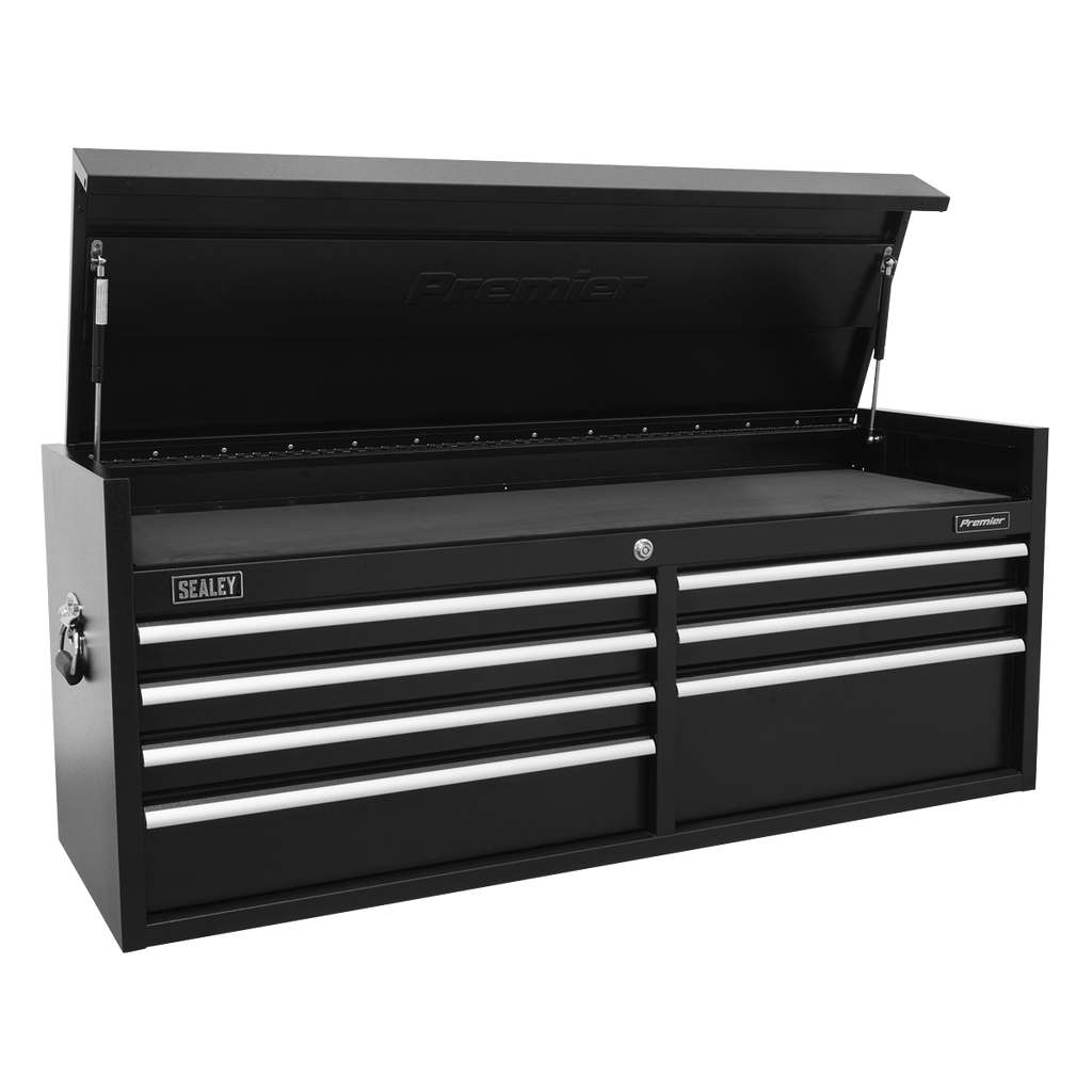 Heavy-Duty Extra-Wide Topchest 7 Drawer 1415mm - Black PTB141507