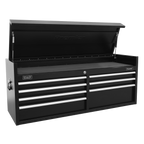 Heavy-Duty Extra-Wide Topchest 7 Drawer 1415mm - Black PTB141507