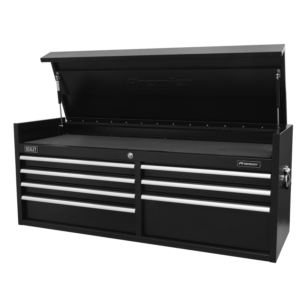 Heavy-Duty Extra-Wide Topchest 7 Drawer 1415mm - Black PTB141507