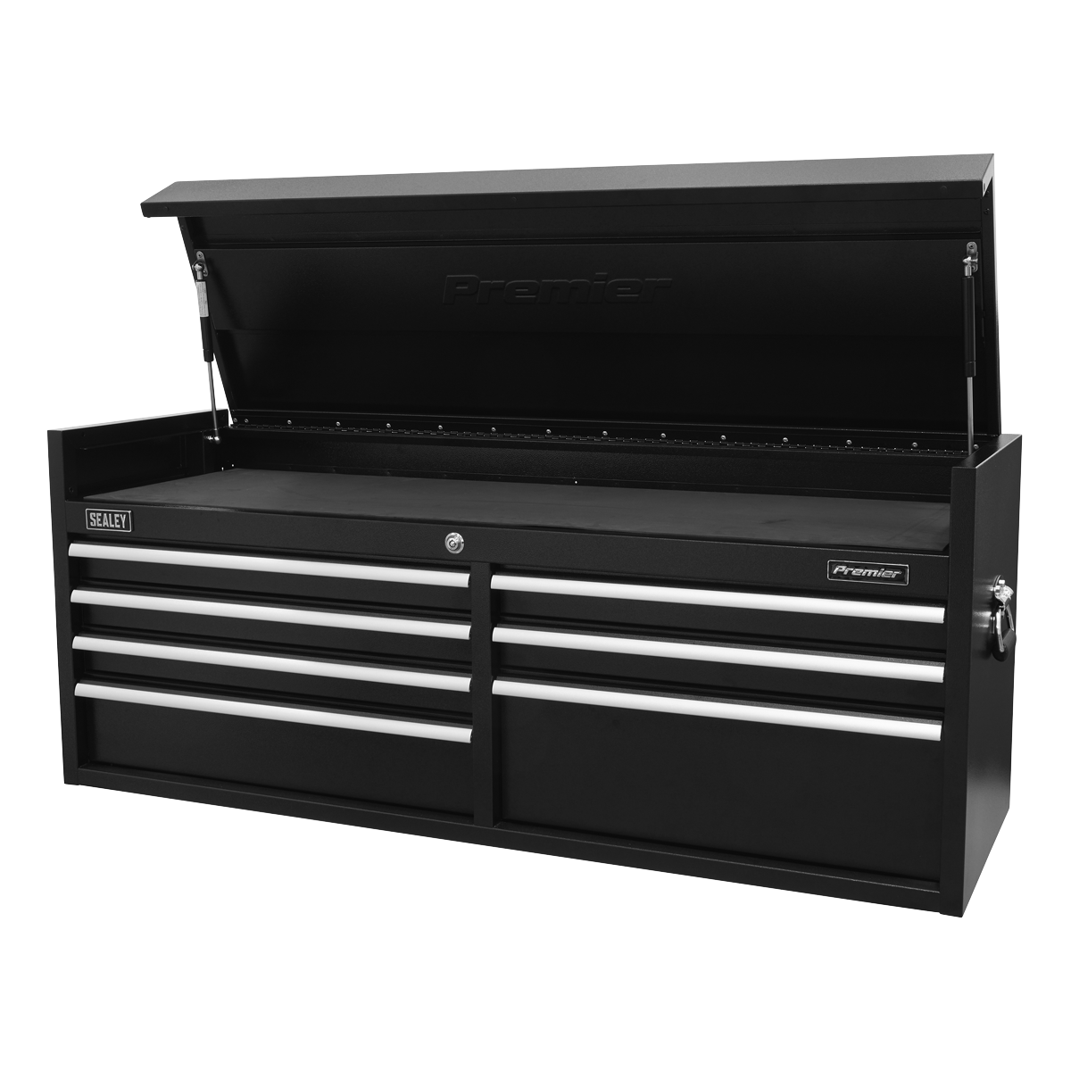 Heavy-Duty Extra-Wide Topchest 7 Drawer 1415mm - Black PTB141507