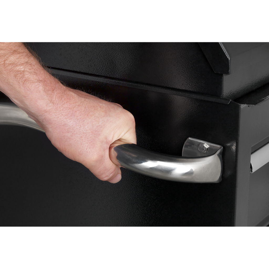 Heavy-Duty Extra-Wide Rollcab 11 Drawer 1430mm - Black PTB143011