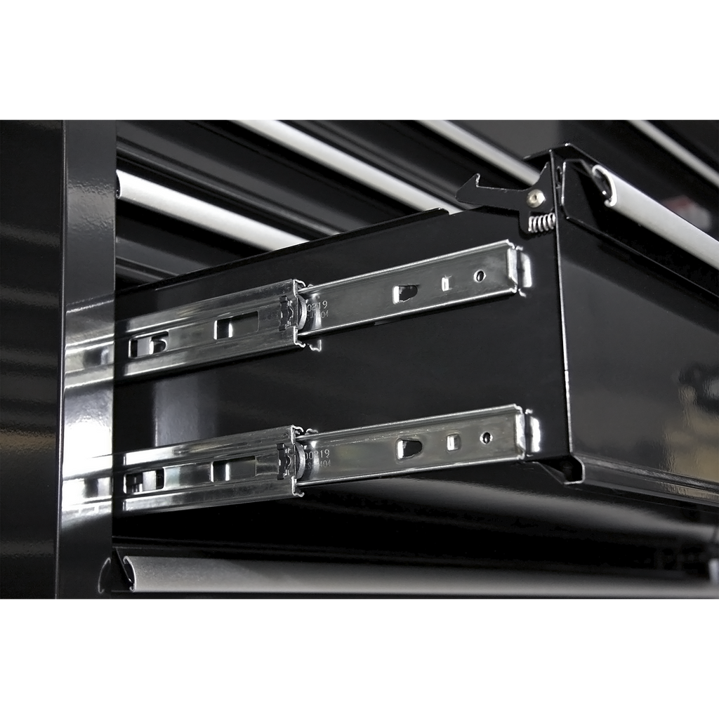 Heavy-Duty Extra-Wide Rollcab 11 Drawer 1430mm - Black PTB143011