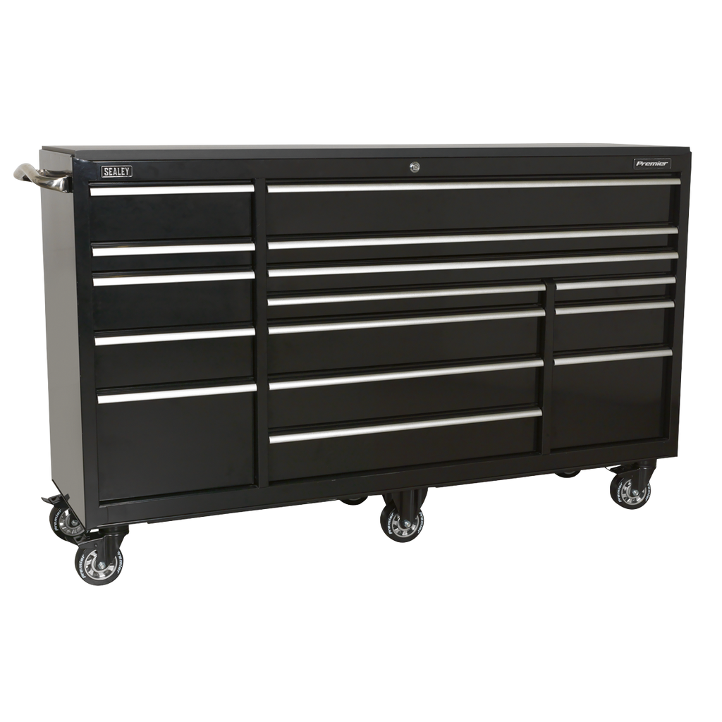 Heavy-Duty Extra-Wide Rollcab 15 Drawer 1845mm PTB183015
