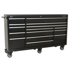 Heavy-Duty Extra-Wide Rollcab 15 Drawer 1845mm PTB183015